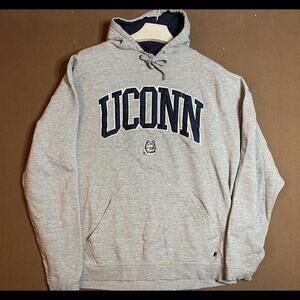 Vintage J America Sportswear UConn Huskies Hoodie XXL RARE Starter Chalkline